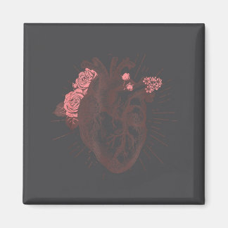 Women's Anatomical Heart Human Heart Anatomy Shirt Magnet