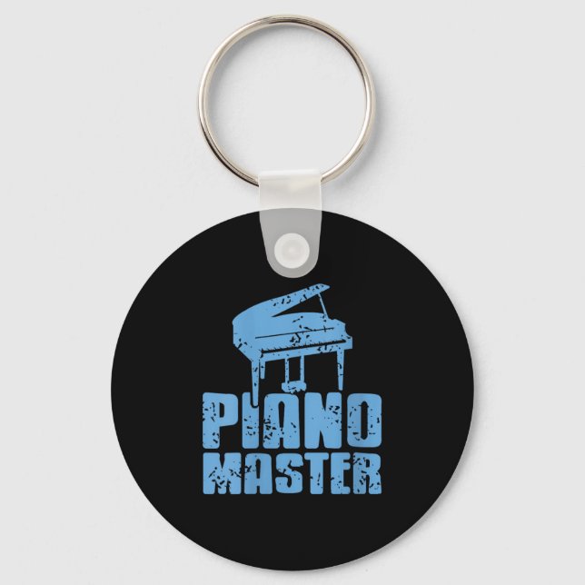 Womens Ano Master Confident Musician Pro Keyboard  Keychain (Front)