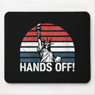 Womens Anti Maga Resistance Statue Of Liberty Hand Mouse Pad