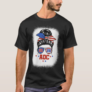 Womens Aoc 2028 A.o.c. 2028 For President Messy Bu T-Shirt