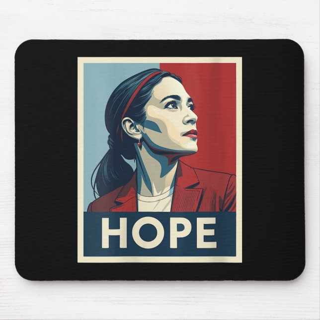 Womens Aoc Alexandria Ocasio Cortez 2028 For Presi Mouse Pad (Front)
