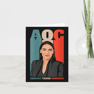 Womens Aoc Alexandria Ocasio-cortez First Female P Card