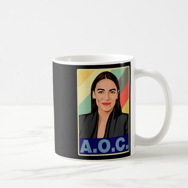 Womens Aoc Alexandria Ocasio-cortez First Female P Coffee Mug (Right)