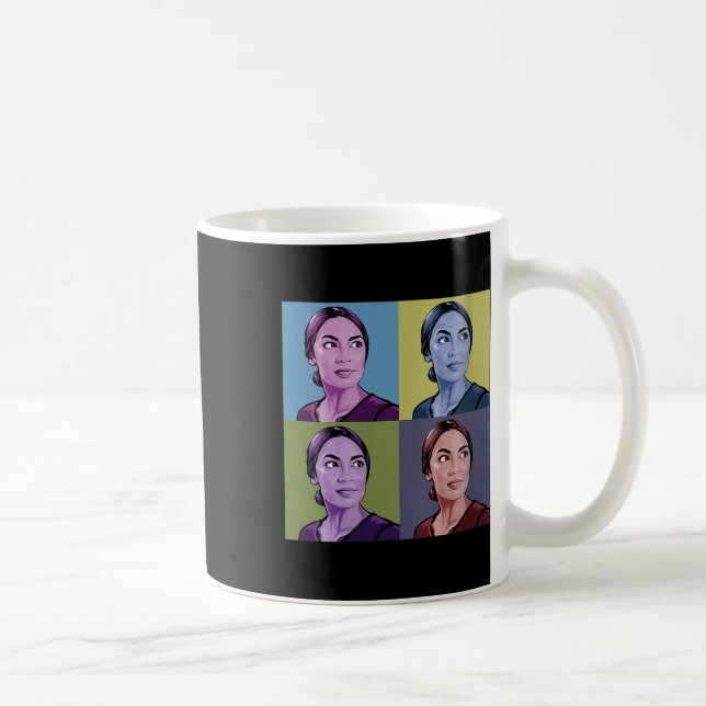 Womens Aoc Alexandria Ocasio-cortez First Female P Coffee Mug (Right)