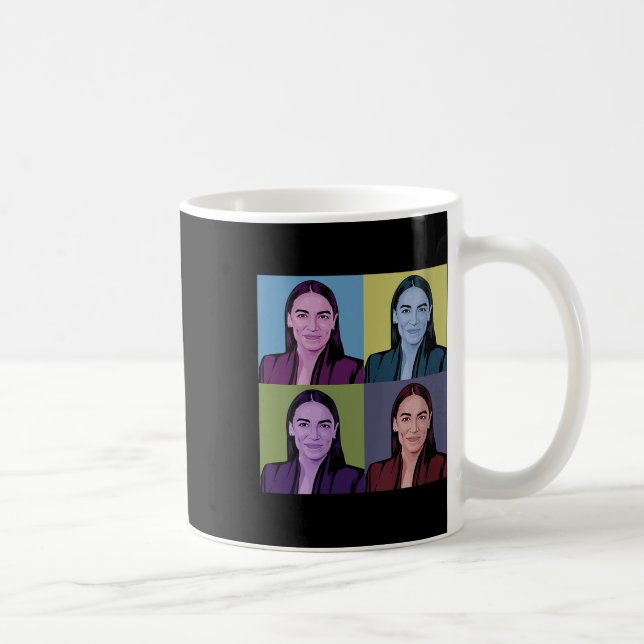 Womens Aoc Alexandria Ocasio-cortez First Female P Coffee Mug (Right)