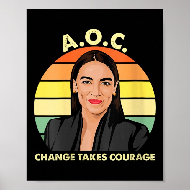 Womens Aoc Alexandria Ocasio-cortez First Female P Poster (Front)