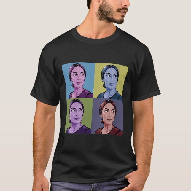 Womens Aoc Alexandria Ocasio-cortez First Female P T-Shirt (Front)