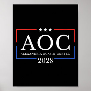 Womens Aoc For President 2028 Simple Sign For Wome
