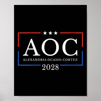Womens Aoc For President 2028 Simple Sign For Wome