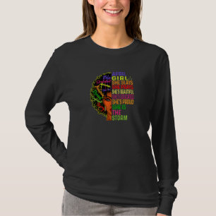 Womens April Birthday Girls April Girl She Slays T-Shirt