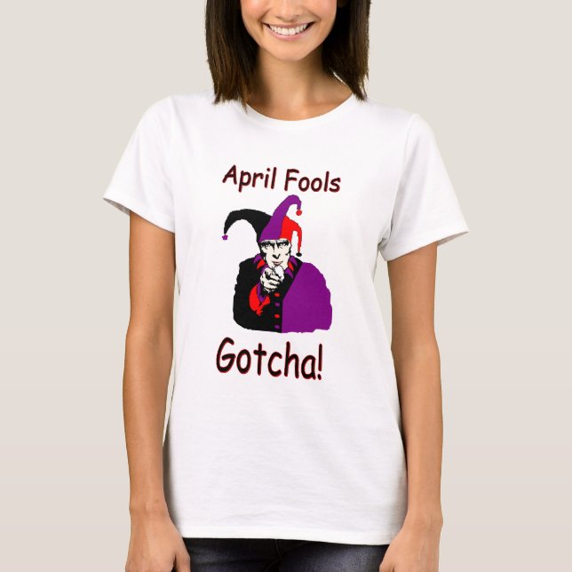Womens April Fools T-Shirt (Front)