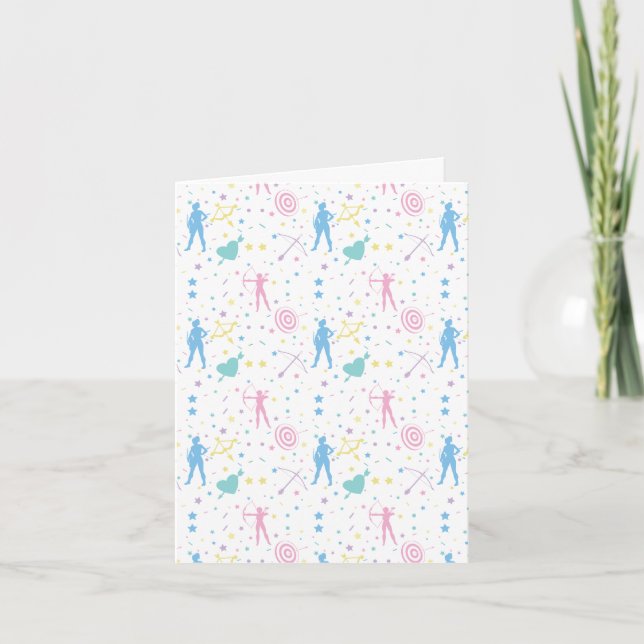 Women's Archery - Archer Bow Arrow Card (Front)