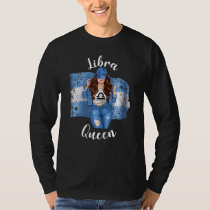 Womens Argentinian Libra Queen Of Argentina Flag Z T-Shirt