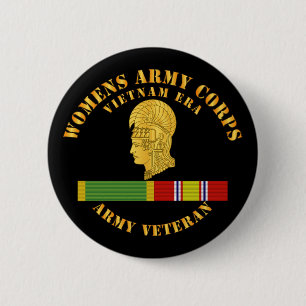 Womens Army Corps Vietnam Era - w WAC - NDSM 2 Inch Round Button