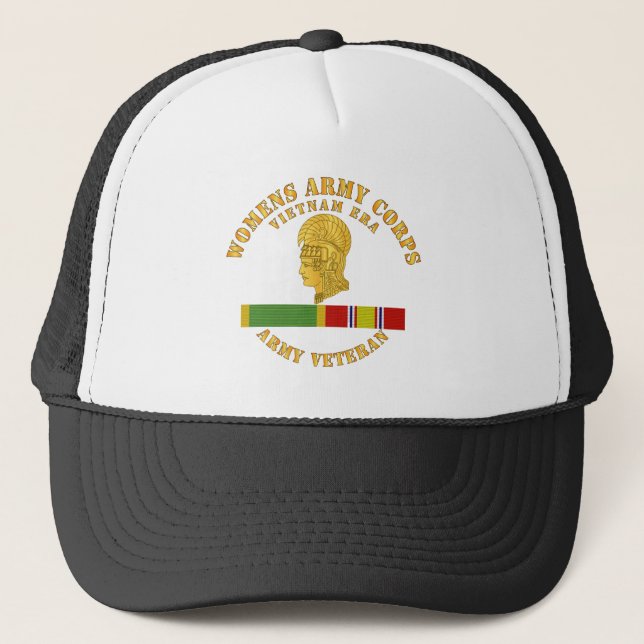 Womens Army Corps Vietnam Era - w WAC - NDSM Trucker Hat (Front)