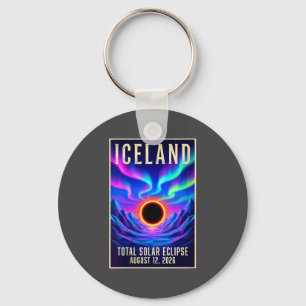 Women's Art Solar Eclipse 2026 Totality 12th Augus Keychain