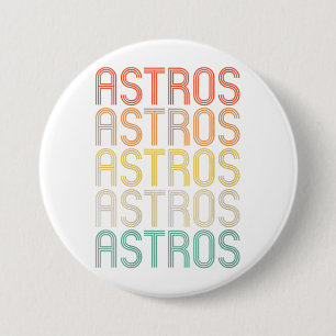 Womens Astros  3 Inch Round Button
