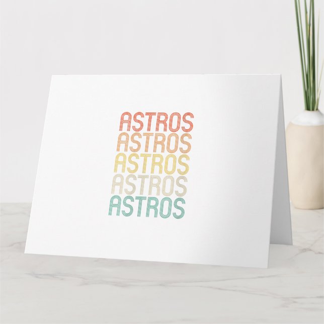 Womens Astros  Card (Front)