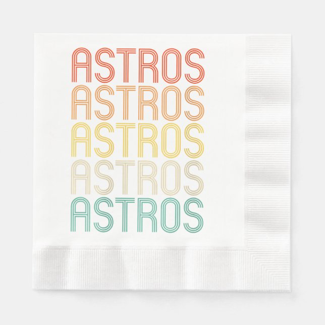 Womens Astros  Napkin (Front)