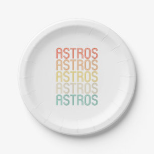 Womens Astros Paper Plate