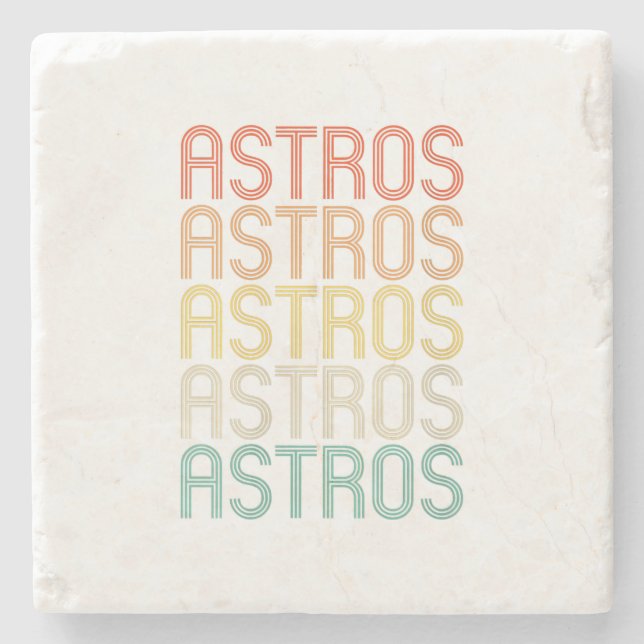 Womens Astros  Stone Coaster (Front)