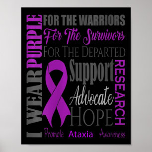 Womens Ataxia Neurological Sickness Awareness for Poster