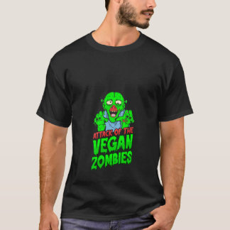 Womens ATTACK OF THE Vegan ZOMBIES Vegan Zombie Ha T-Shirt