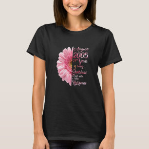 Womens August Girl 2005 17th Birthday 17 Years O T-Shirt