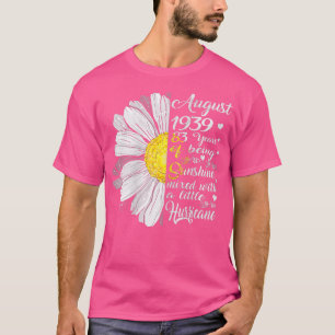 Womens August Girls 1939 Birthday Gift 83 Years Ol T-Shirt
