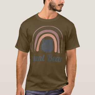 Womens Aunt Bear Funny Bear Rainbow, bear lover T-Shirt