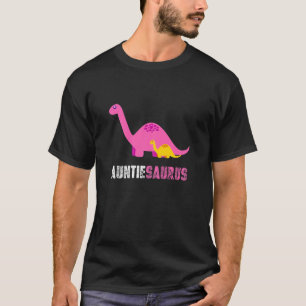 Womens Auntiesaurus Auntie Dinosaur T-Shirt