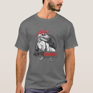 Womens Auntiesaurus Rex Dinosaur Funny Mother's Da T-Shirt