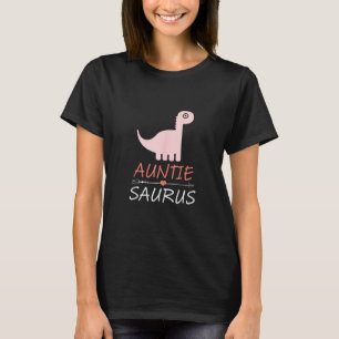 Womens Auntisaurus Dinosaur Rex Auntie Colorful T-Shirt