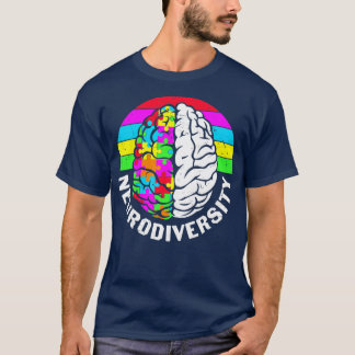 Womens Autism and ADHD Awareness - Embrace Neurodi T-Shirt
