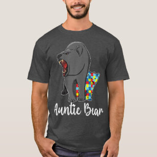 Womens Autism Auntie Bear, Autistic Auntie Bear, A T-Shirt