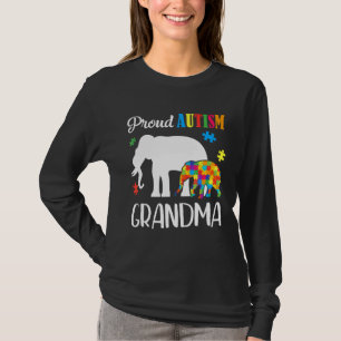 Womens Autism Awareness Proud Autism Grandma T-Shirt