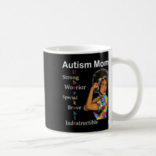 Womens Autism Mom African Unbreakable Autism Aware Coffee Mug