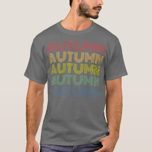 Womens Autumn Wordmark Pattern Personalized Name R T-Shirt
