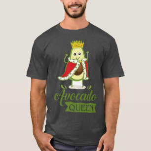 Womens Avocado Queen, Funny Vegan Vegetarian, Guac T-Shirt