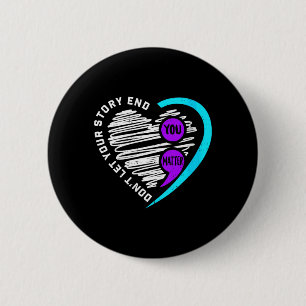 Womens Awareness Important Mental Health 2 Inch Round Button