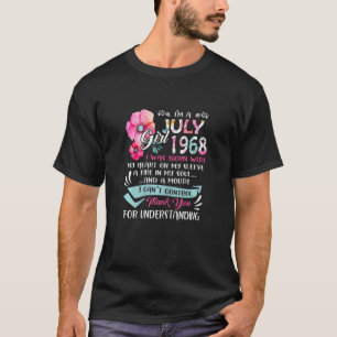Womens Awesome Since 1968 54th Birthday I'm A July T-Shirt