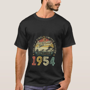 Womens Awesome Since December 1954 71 Years Old 71 T-Shirt