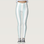 Women's Baby Blue and White Stripe Leggings<br><div class="desc">Women's leggings in a baby blue and white stripe.</div>