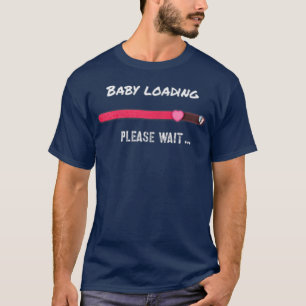 Womens Baby loading Pregnancy T-Shirt