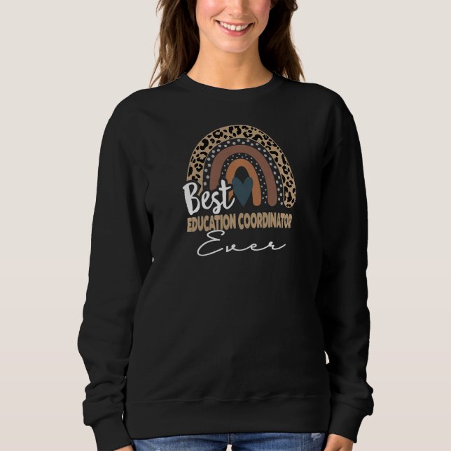 Womens Back To School Boho Rainbow Education Coord Sweatshirt (Front)