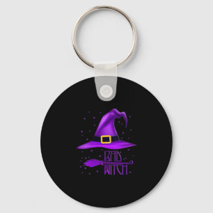 Women's bad witch halloween shirt for women cute keychain