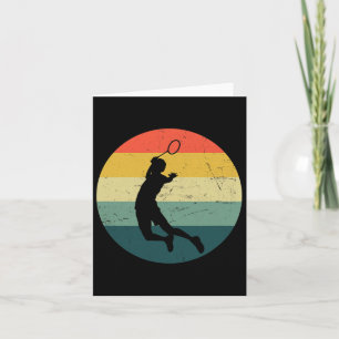Women's Badminton Player Badminton Card