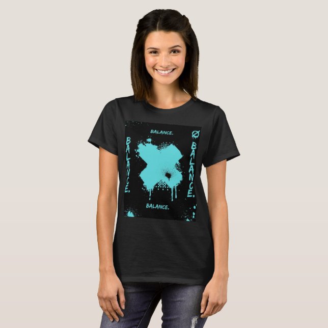 Women's Balance Abstract Graphic Tee (Front Full)