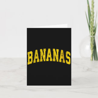 Womens Banana Retro Throwback Popular Fruit Humor Card