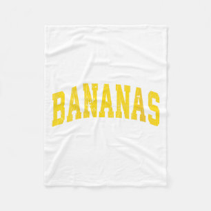 Womens Banana Retro Throwback Popular Fruit Humour Fleece Blanket